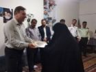 استاندار بوشهر با خانواده شهید اخلاقی در جم دیدار کرد