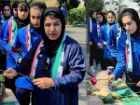 ادای احترام ملی پوشان نوجوانان و فوتسال بانوان به شهدای دفاع مقدس
