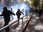 پلیس فرانسه با گاز اشک آور تجمع دانشجویان در لیون را متفرق کرد