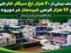 کشف بیش از 20 هزار نخ سیگار خارجی و 16 هزار قرص غیرمجاز در دورود