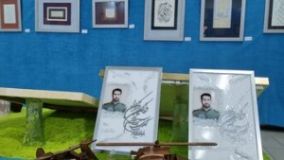 رونمایی از نقاشی رنگ و روغن خلبان شهید احمد کشوری