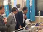 هیئت استانداری کرمانشاه از مصدومان سانحه اتوبوس عیادت کرد