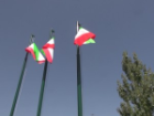 اهتزار پرچم در دانشگاه بوعلی سینا در همدان