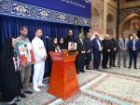 اعطای پرچم جمهوری اسلامی ایران به پرچمداران کشورمان در رقابت های آسیایی ناگویا