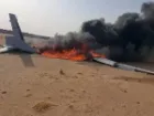 سرنگونی پهپاد جاسوسی سعودی در حجه یمن