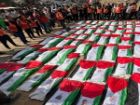 تشییع پیکر 105 شهید فلسطینی جنایت «التاج» در غزه+ فیلم